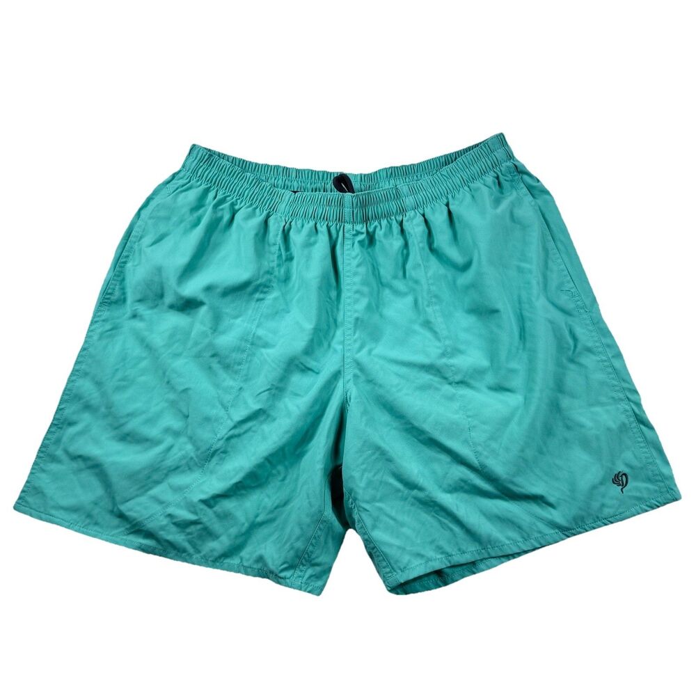 Duck Camp 7" Scout Shorts Men's M Teal Lined Nylon Stretch Outdoor Sports NWT